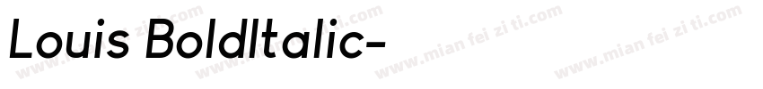 Louis BoldItalic字体转换